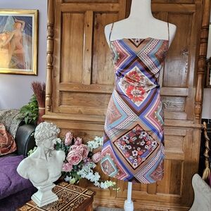 Urban Outfitters Colorful Patchwork Mini Dress